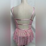 Pink Floral Lace Babydoll Lingerie intimates NWOT Medium Photo 6