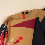 Calvin Klein  Women’s Floral Geometric Pattern Print Button-Up Long Sleeve Blouse Photo 4