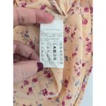 United Colors Of Benetton  Womens Floral Print Button Down Shirt Medium Peach Photo 4