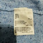 Karen Scott  Light Blue Speckled Mock Neck Knit Sweater Women XL Cotton Blend Photo 9