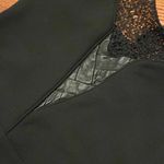 The Kooples  Lace Cutout Black Leather Detail Mini Cocktail Dress Photo 3