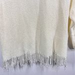 Laurie Felt Fringe Knit Sweater XL/1X Ivory Oversized Textured Pullover Top Photo 6