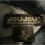 Jou Jou Jean Jacket Size Small Denim Blue Cropped Photo 2