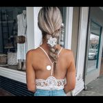 Cute white/beige lace bodysuit White Photo 2