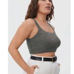 Everlane  The Cozy Stretch Wool Yak Blend Cropped Dark Gray Tank Size Medium NWT Photo 0