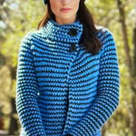 Krimson Klover Midnight Sun Button Cardigan Blue Black Womens Small Wool Alpaca Photo 1