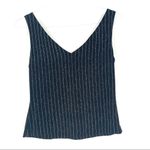 XScape  Vintage Black & Sparkles Striped Tank Top Blouse Photo 3
