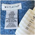 White Stag  New Blue Snap Closure Shawl Collar Waist Length Sweater Size Large Photo 7