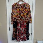 Breakfast With Matisse Boho Patchwork Floral Dress Orange Size undefined Photo 3