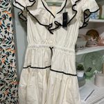 & Other Stories Cream and black dress Photo 1