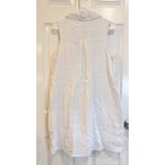 Sigrid Olsen  White Sleeveless‎ Dress Collared Casual Linen Blend Medium Photo 4