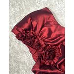 Poetry Vintage Y2K  Lrg Strapless Merlot Burgandy Iridescent Mini Cocktail Dress Photo 2