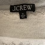 J Crew Gray Embellished Neckline Sweatshirt XL Rhinestone Detail Classic Casual Photo 3