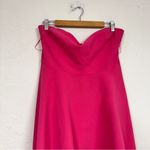 Likely  Hot Pink Strapless High Low Dress Womens 14 Formal Bridesmaid Prom Gown Photo 5