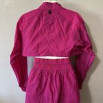 Athleta  x Alicia Keys Sz 0 Hot Pink Nylon Utility Jumpsuit Open Back Long Sleeve Photo 7