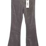 Mica Corduroy Womens Grey 5 Pocket High Rise Flare Retro Corduroys Size 27 Gray Photo 0