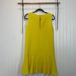 Suncoo Women’s Yellow Drop Waist Mini Dress Ruffles Sleeveless Loose Fit Size S Photo 2