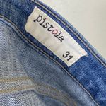 Pistola  Medium Wash Distressed Denim Raw Hem High Rise Skinny Jeans Size 31 Photo 3