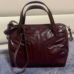 YSL Yves Saint Laurent Burgundy Soft Leather Bag Photo 0