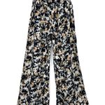 Leith Tie Waist Wide Leg Palazzo Pant Black Grey Beige M Photo 7