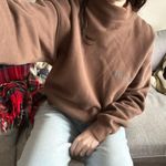 Fear of god ESSENTIALS  Women's Harvest Mock Neck Sweatshirt xxs brown Photo 7