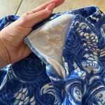 Lilly Pulitzer Sophiletta 3/4 Sleeve V neck Mini Dress Bold Blue Fish Size Small Photo 10