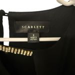 Scarlett Black and Gold Sleeveless Dress Photo 4