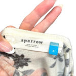 Anthropologie Sparrow Plum Blossom Cardigan Sweater Floral Cream Brown Small Photo 5