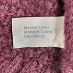 Marine layer Julie Turtleneck Sweater Burgundy Textured Knit Size Small FLAW Photo 6