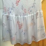 PacSun PacDun LA Hearts Smocked Vacation Print Mini Skirt White Graphic Photo 5