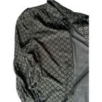 Modcloth  womens large black chiffon gold light weight button up collared top​ Photo 7