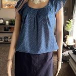 Patrizia Pepe Unique Flutter Sleeve Dress Blue Size 6 Photo 0