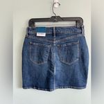Old Navy NWT High Rise Scottie Dark Blue Denim Button-Front Skirt Sz 2 Photo 3