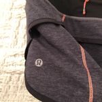 Lululemon  Speed Shorts Athletic Lined Running Short Grey Orange 4 Small Photo 2