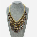 Egyptian revival bib statement necklace, NWOT Photo 2