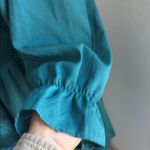 Elegant Teal Long Sleeve Dress Green Size L Photo 14