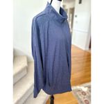 Athleta Slate Blue Leopard Print Zip Up Windbreaker Bomber Jacket Photo 2