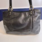 Coach  Campbell Belle Carryall Black‎ Leather Shoulder Bag Photo 2