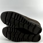 Sorel Evie Boots Wedge Suede Leather Zip Ankle Waterproof Round Toe Brown 9 Photo 7