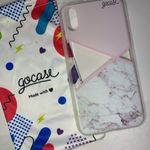 NEW!! Pink, Clear & Marble iPhone X Case Pink Photo 2