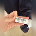 Quince  Women's Washable Stretch Silk Puff Sleeve Navy Blue Mini Dress Size XS Photo 6