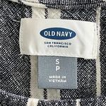 Old Navy Blue White Nautical Striped Linen Blend Sleeveless Dress Size Small Photo 4