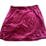 Skies Are Blue  Crushed Velvet Mini Skirt Anthropologie Fuchsia XS NWT Photo 2