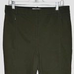 MM LaFleur Pants Womens 14 Olive Green Neutral Minimalist Preppy Office Business Photo 2