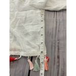 Rebellion Again Duster Cover Up Women XS Colorful Crochet Tassel Sheer Beach NWT White Photo 8