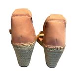 Vince Camuto Wedge Sandal Womens 10M Pink Tan 3.5 in Heel Open Toe Espadrille Photo 6