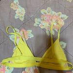 PacSun Yellow bikini top large Photo 1