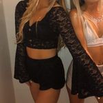 Princess Polly Black lace two piece set  Photo 0