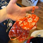 Floral Red Crop Top Size M Photo 1