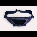 Ralph Lauren Polo  Fanny Pack Waist Pack Navy Blue US Flag Patch 3 Pocket - NWT Photo 2